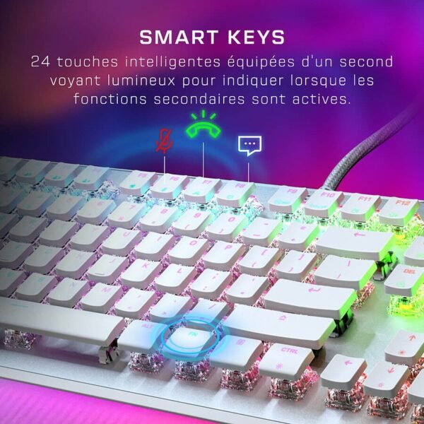Roccat Vulcan II Max Linear – Roccat Titan II Optical Red – Blanc – Image 3