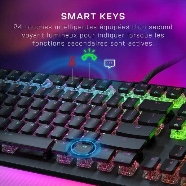 Roccat Vulcan II Max Linear – Roccat Titan II Optical Red – Noir – Image 3
